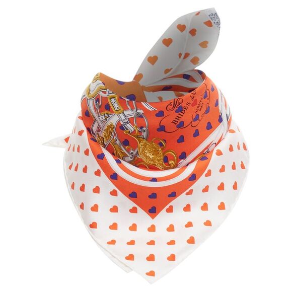Hermes Bride De Gala Heart Barrcco Small Scarf - Picture 1 of 6